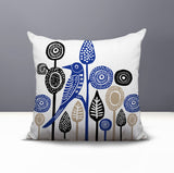 Hino Bird Reversible Indoor/Outdoor Square Pillow