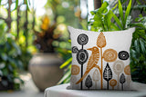 Hino Bird Reversible Indoor/Outdoor Square Pillow