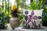 Hino Bird Reversible Indoor/Outdoor Square Pillow