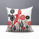 Hino Bird Reversible Indoor/Outdoor Square Pillow