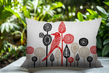 Hino Bird Reversible Indoor/Outdoor Rectangle Pillow