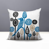 Hino Bird Reversible Indoor/Outdoor Square Pillow