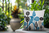 Hino Bird Reversible Indoor/Outdoor Square Pillow