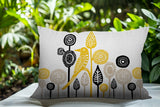 Hino Bird Reversible Indoor/Outdoor Square Pillow