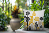 Hino Bird Reversible Indoor/Outdoor Square Pillow