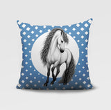 Horse Indoor/Outdoor Reversible Square Pillow