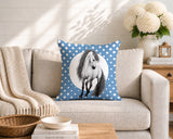 Horse Indoor/Outdoor Reversible Square Pillow
