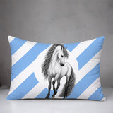 Horse Indoor/Outdoor Reversible Rectangular Pillow