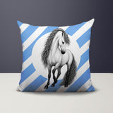 Horse Indoor/Outdoor Reversible Square Pillow