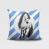 Horse Indoor/Outdoor Reversible Square Pillow