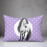 Horse Indoor/Outdoor Reversible Rectangular Pillow