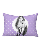 Horse Indoor/Outdoor Reversible Rectangular Pillow
