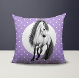 Horse Indoor/Outdoor Reversible Square Pillow