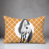 Horse Indoor/Outdoor Reversible Rectangular Pillow
