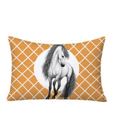 Horse Indoor/Outdoor Reversible Rectangular Pillow