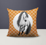 Horse Indoor/Outdoor Reversible Square Pillow
