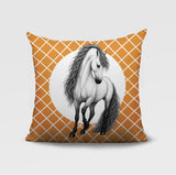 Horse Indoor/Outdoor Reversible Square Pillow