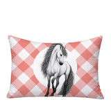 Horse Indoor/Outdoor Reversible Rectangular Pillow