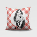 Horse Indoor/Outdoor Reversible Square Pillow