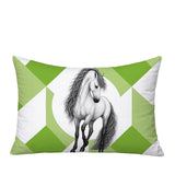 Horse Indoor/Outdoor Reversible Rectangular Pillow