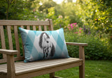 Horse Indoor/Outdoor Reversible Rectangular Pillow