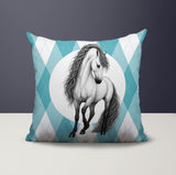 Horse Indoor/Outdoor Reversible Square Pillow