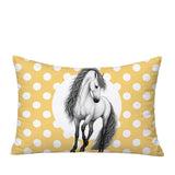Horse Indoor/Outdoor Reversible Rectangular Pillow
