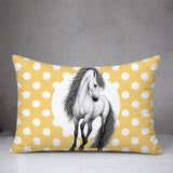 Horse Indoor/Outdoor Reversible Rectangular Pillow