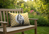 Horse Indoor/Outdoor Reversible Rectangular Pillow