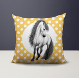 Horse Indoor/Outdoor Reversible Square Pillow