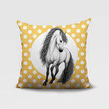 Horse Indoor/Outdoor Reversible Square Pillow