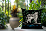 Hota Leopard Reversible Indoor/Outdoor Square Pillow
