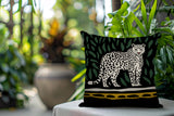 Hota Leopard Reversible Indoor/Outdoor Square Pillow
