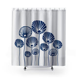 Huber Shower Curtain in Navy Blue