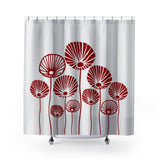 Huber Shower Curtain in Red