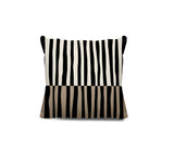 Humphrey Striped Spun Polyester Indoor/Outdoor Reversible Throw Pillow