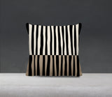 Humphrey Striped Spun Polyester Indoor/Outdoor Reversible Throw Pillow