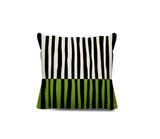 Humphrey Striped Spun Polyester Indoor/Outdoor Reversible Throw Pillow