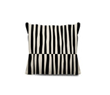 Humphrey Striped Spun Polyester Indoor/Outdoor Reversible Throw Pillow