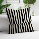 Humphrey Striped Spun Polyester Indoor/Outdoor Reversible Throw Pillow