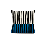 Humphrey Striped Spun Polyester Indoor/Outdoor Reversible Throw Pillow