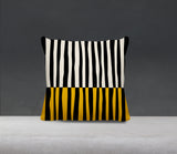 Humphrey Striped Spun Polyester Indoor/Outdoor Reversible Throw Pillow