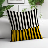Humphrey Striped Spun Polyester Indoor/Outdoor Reversible Throw Pillow