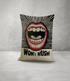 Hush Faux Linen Lumber Pillow