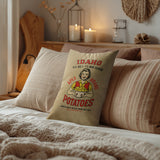 Potato Sack Faux Linen Lumber Pillow