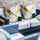Ilia Floral Reversible Indoor/Outdoor Square Pillow