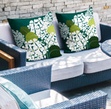 Ilia Floral Reversible Indoor/Outdoor Square Pillow