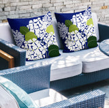 Ilia Floral Reversible Indoor/Outdoor Square Pillow