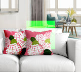 Ilia Floral Reversible Indoor/Outdoor Square Pillow