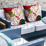Ilia Floral Reversible Indoor/Outdoor Square Pillow